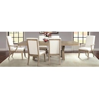 5-Piece Dining Set includes Table and 4 Side Chairs        Arm Chairs sold separately