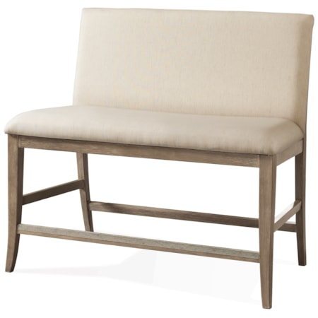 Upholstered Counter Stool Bench