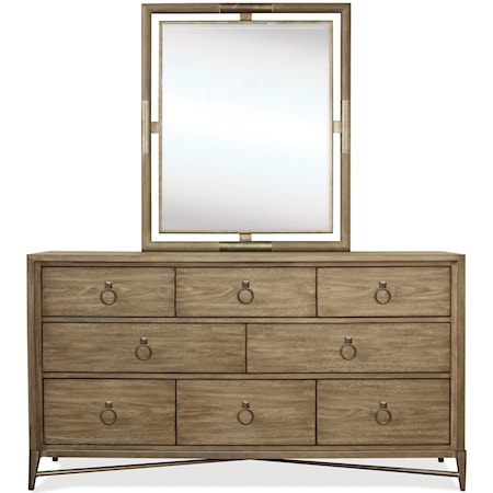 Dresser and Mirror Combo