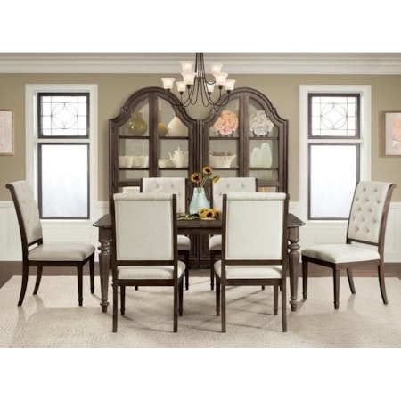 7 Piece Table and Chair Set