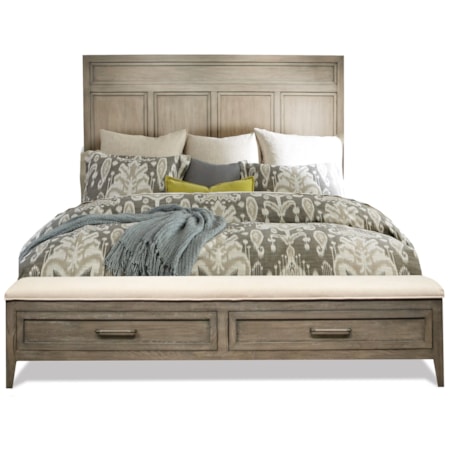 Queen Panel Storage Bed