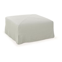 Miles Slipcover Ottoman