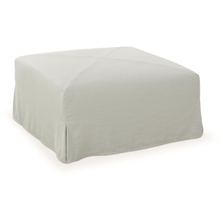 Miles Slipcover Ottoman