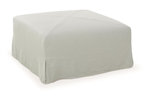 Miles Slipcover Ottoman