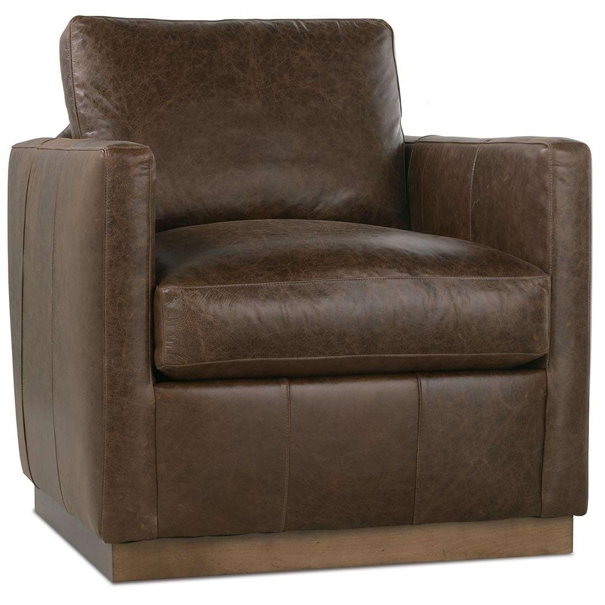 Robin Bruce Allie Allie-L-016 Contemporary Swivel Chair with Track Arms | Today's Home | Upholstered Chairs