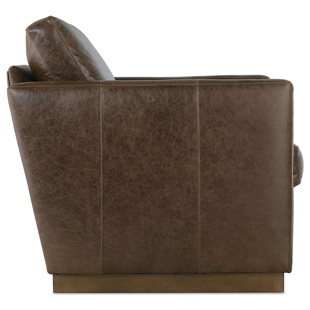 Robin Bruce Allie Allie-L-016 Contemporary Swivel Chair with Track Arms | Today's Home | Upholstered Chairs