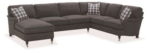Sectional Sofa with Castered Turned