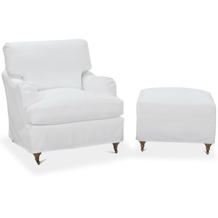 Chair and Ottoman Set