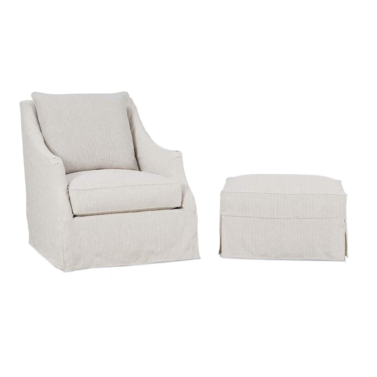 Robin Bruce Kate Upholstered Chair & Ottoman