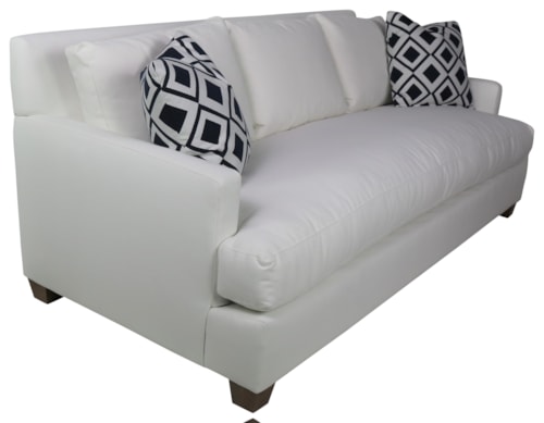 Transitional 92" Sofa with Bench Seat