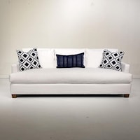 Transitional 92" Sofa with Bench Seat