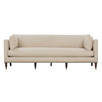Sofa with Front Leg Casters and Nailheads