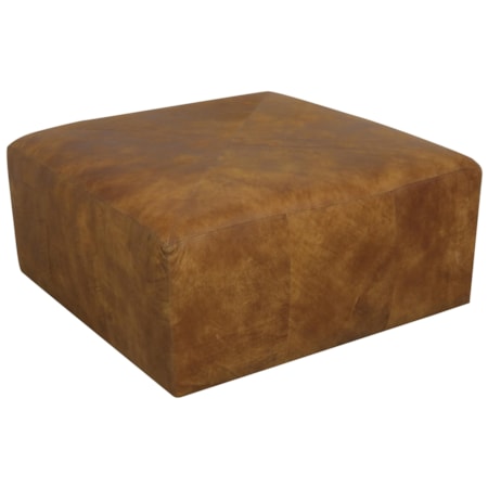 Miles Leather Ottoman