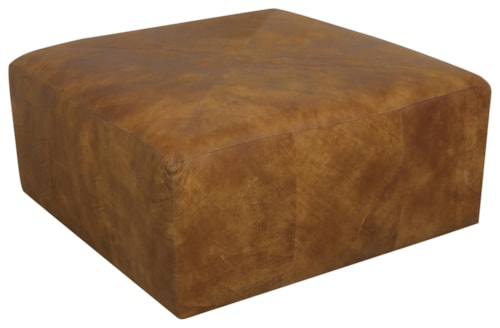 Miles Leather Ottoman