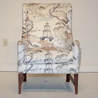 Accent Chair in Asian Print