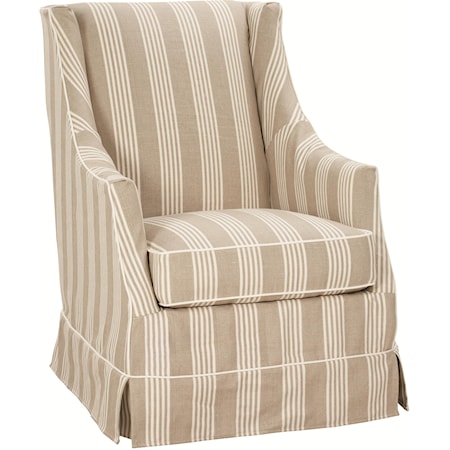 Hayward Slipcovered Skirted Chair