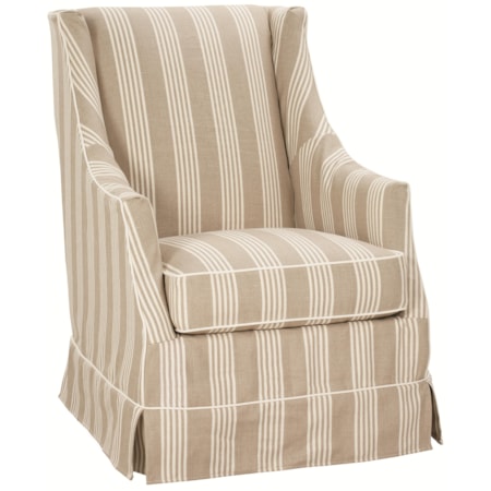 Hayward Slipcovered Skirted Chair