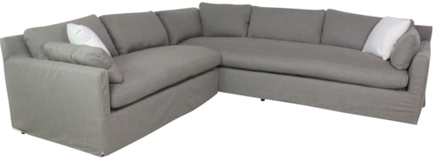 Customizable Sectional with Slip Cover