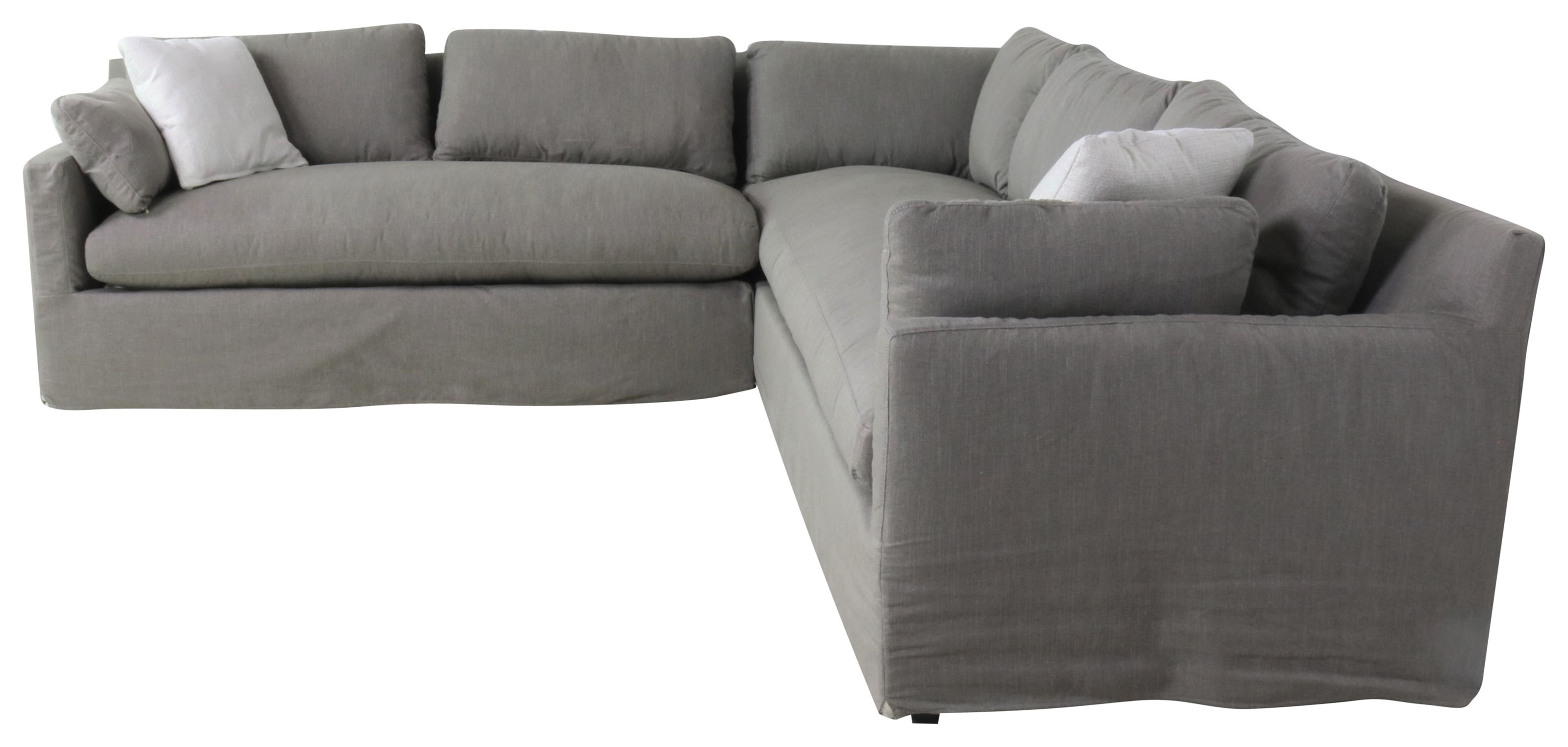 Slip Covered Sectional