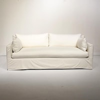 Customizable Sofa with Bench Seat and Slip Cover