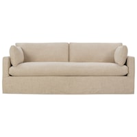 Customizable Sofa with Bench Seat and Slip Cover