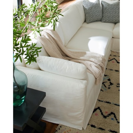 Slip Covered Sectional