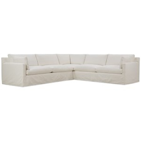 Slip Covered Sectional