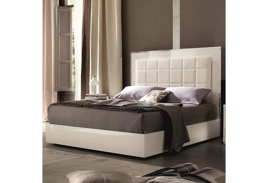 Imperia King Upholstered Bed w/ Storage Footboard by Alf Italia at Stoney Creek Furniture 