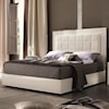 Alf Italia Imperia Queen Upholstered Bed w/ Storage Footboard