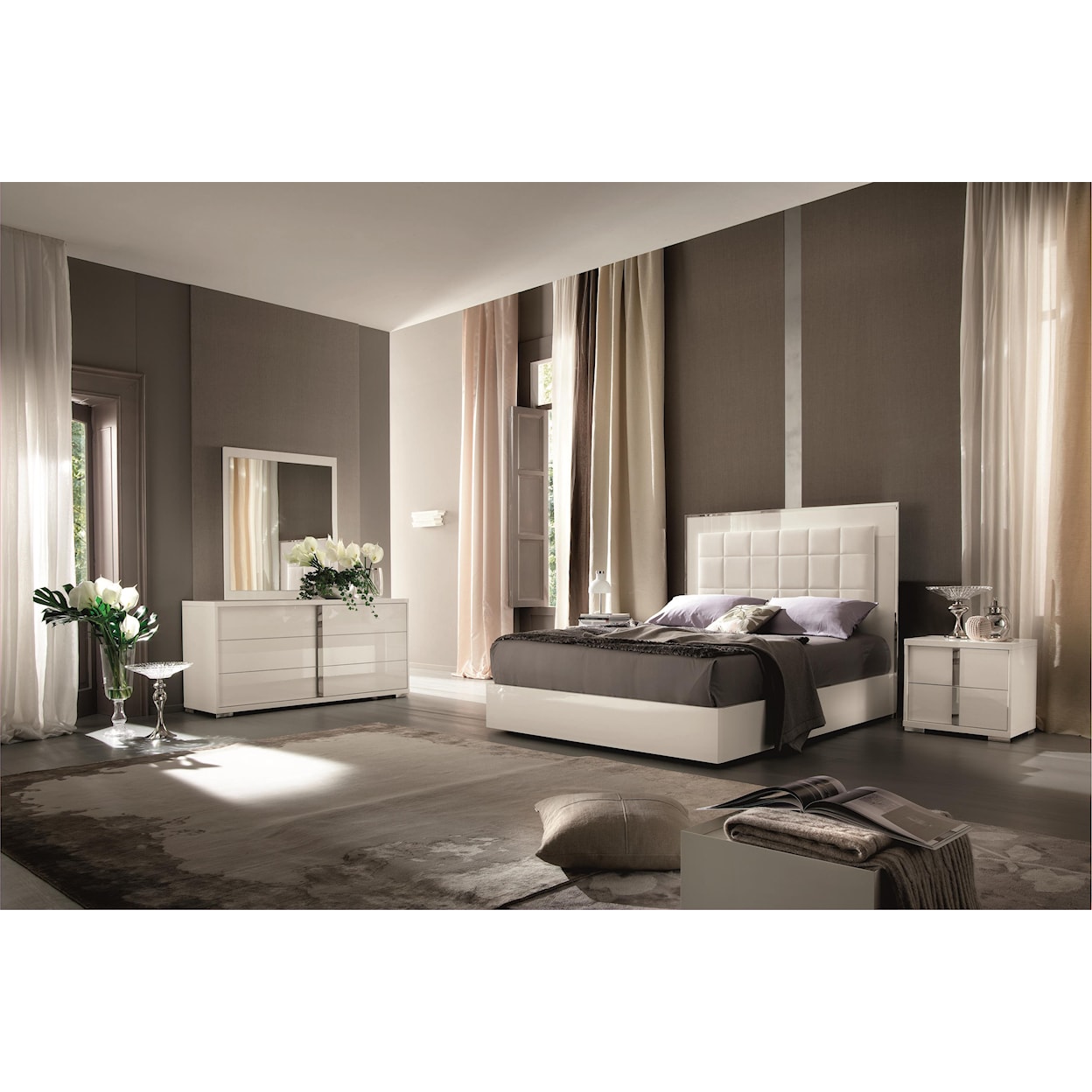 Alf Italia Imperia King Upholstered Bed