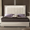 Alf Italia Imperia King UPH Bed w/ LED Lights and FB Storage