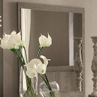 Contemporary Weathered Gray Mirror