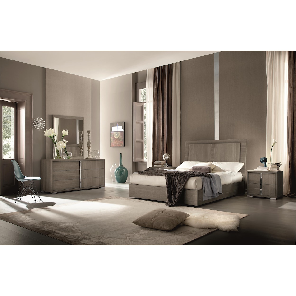 Alf Italia Tivoli Queen Bed with Storage Drawer