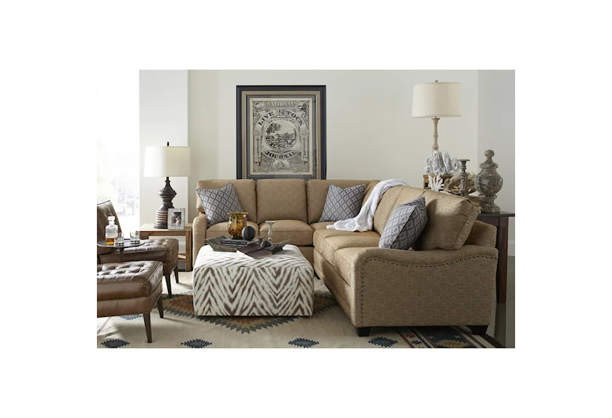My Style I Customizable Sectional Sofa by Rowe at Malouf Furniture Co.