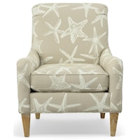 Highland Accent Chair with Exposed Wood Legs