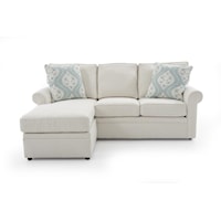 Sofa with Reversible Chaise Ottoman