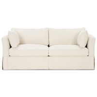 Upholstered Slipcover Stationary Sofa