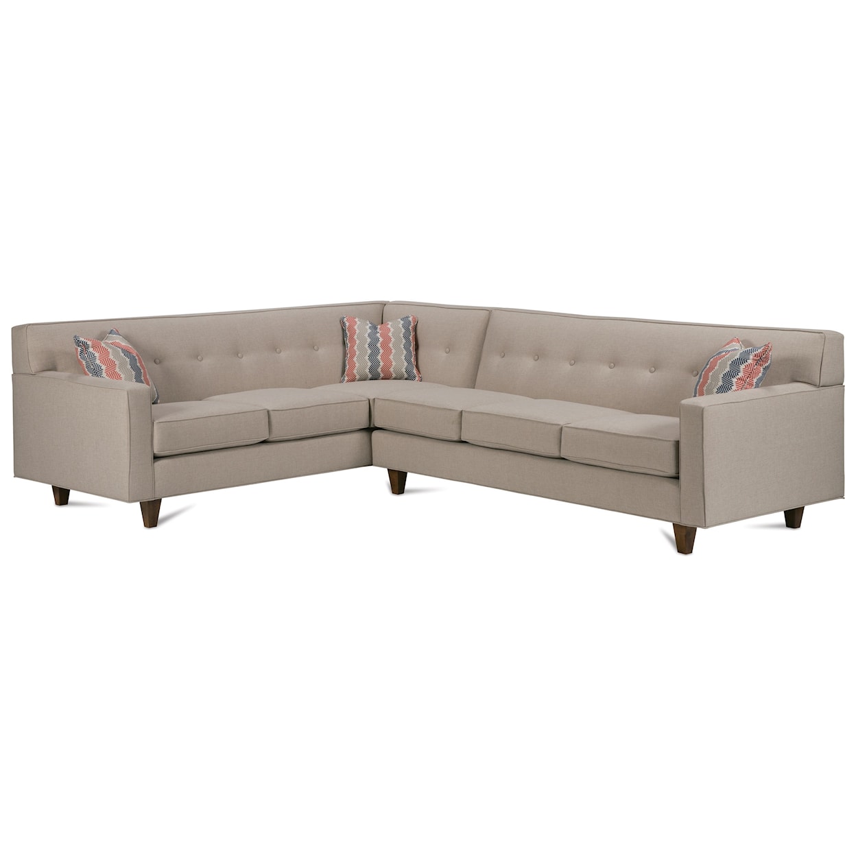 Rowe Dorset Corner Sectional with Tufted Back