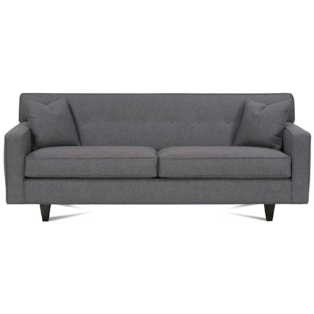 80" 2-Cushion Qu. Bed (wood finish)