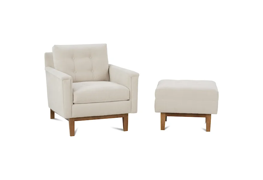 Ethan  Chair and Ottoman Set by Rowe at Reeds Furniture