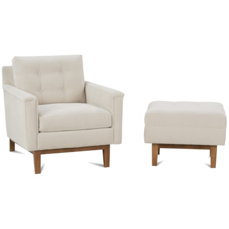 Chair and Ottoman Set