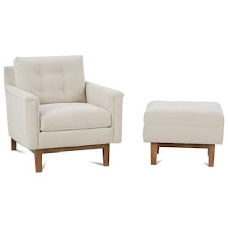 Chair and Ottoman Set