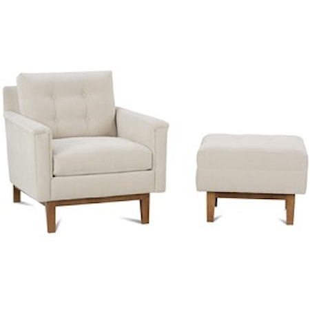 Chair and Ottoman Set