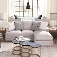 Contemporary 2-Piece Sectional with LSE Chaise