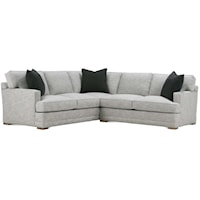 Contemporary 2-Piece Sectional with LSE Corner Sofa