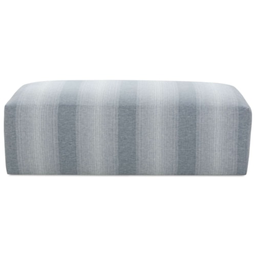 Casual Upholstered Ottoman