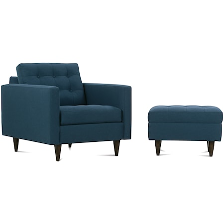 Chair and Ottoman Set