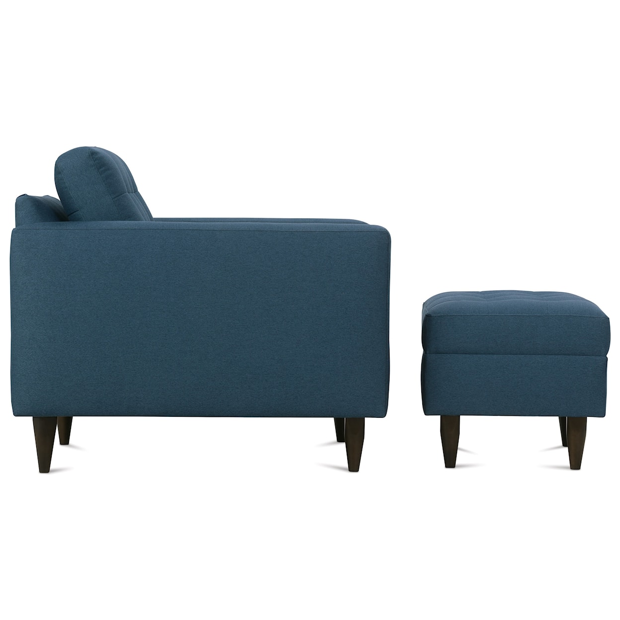 Rowe Modern Mix Chair and Ottoman Set