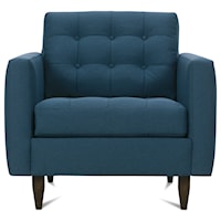 Contemporary Chair with Tufted Seat Back