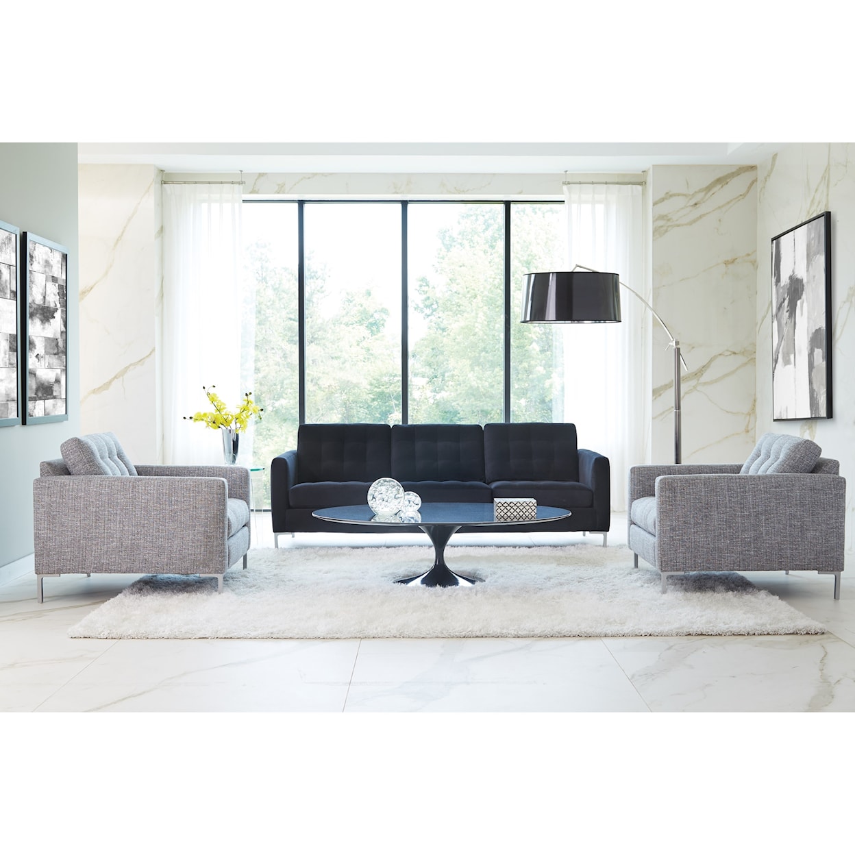 Rowe Modern Mix Stationary Living Room Group